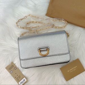 burberry bags silver